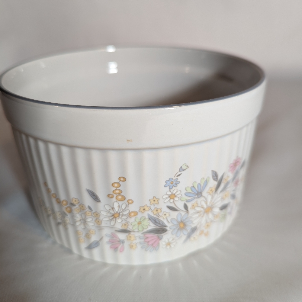 Rare Poole England Stoneware discontinued Fragrance Design Souffle Dish - Picture 3 of 5